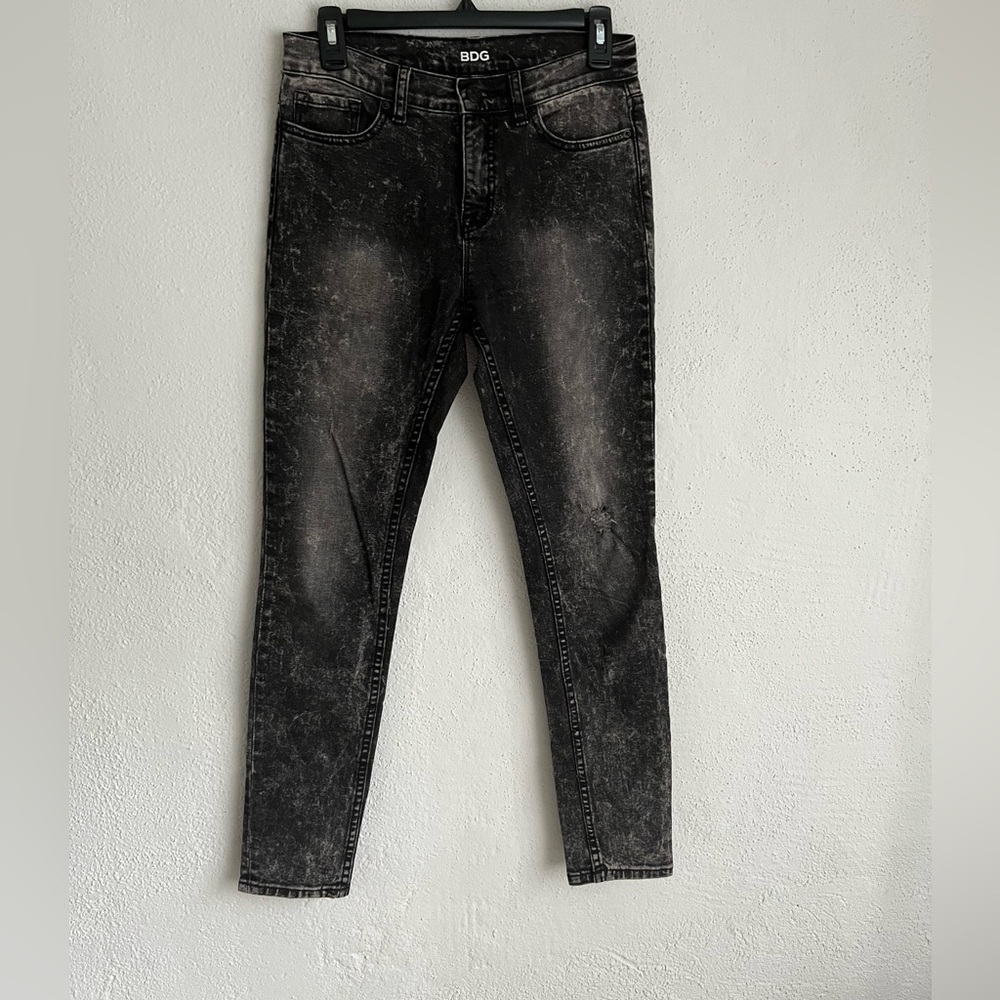 BDG Woman Gray Tie-Dye High Rise Jean, Size 27